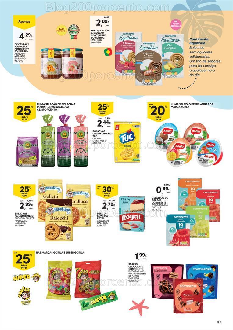 Antevisão Folheto CONTINENTE Verão Promoções de 25 junho a 28 julho