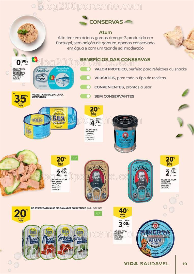 Antevisão Folheto CONTINENTE Vida Saudável Promoções de 30 abril a 12 maio