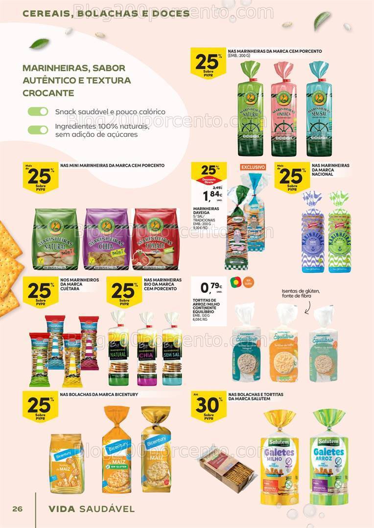 Antevisão Folheto CONTINENTE Vida Saudável Promoções de 30 abril a 12 maio