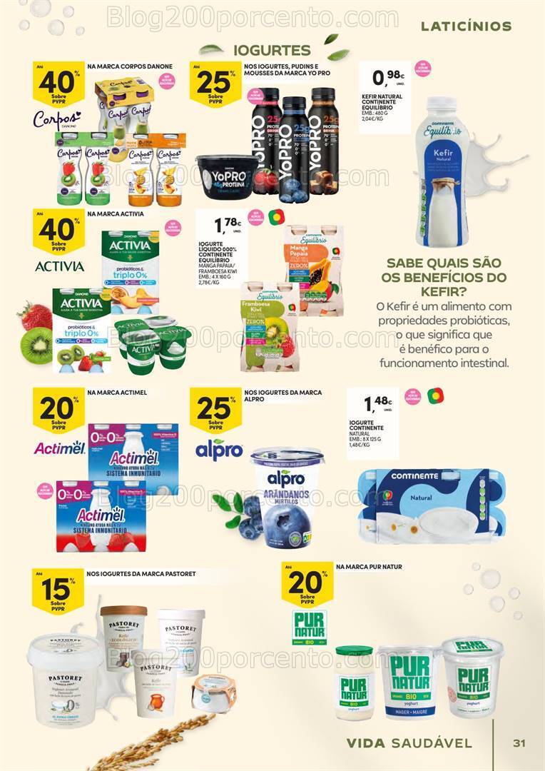 Antevisão Folheto CONTINENTE Vida Saudável Promoções de 30 abril a 12 maio