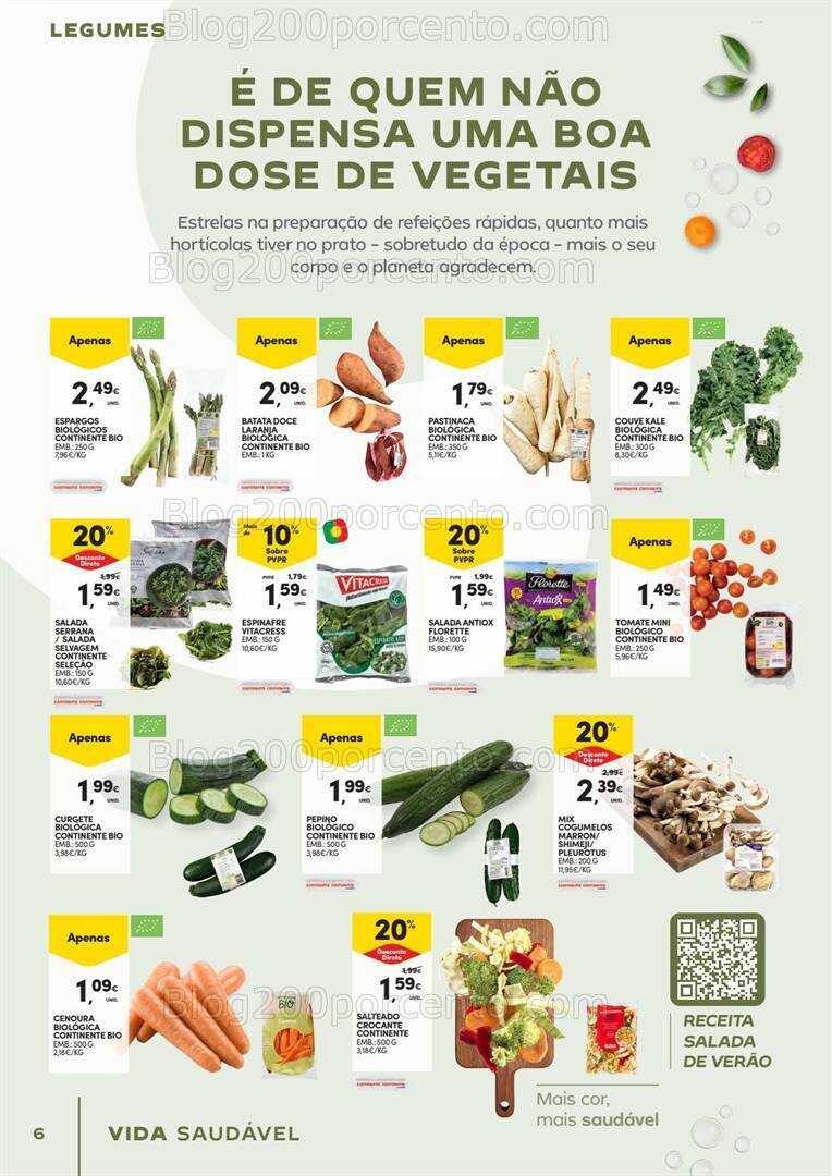 Antevisão Folheto CONTINENTE Vida Saudável Promoções de 30 abril a 12 maio