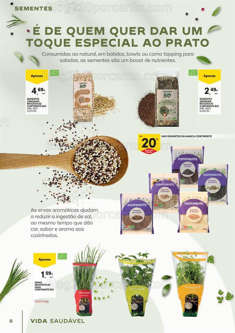 Antevisão Folheto CONTINENTE Vida Saudável Promoções de 30 abril a 12 maio
