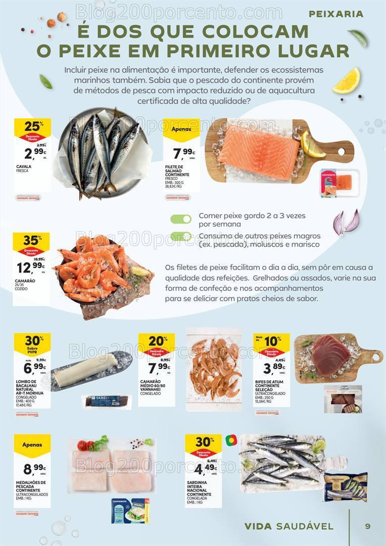 Antevisão Folheto CONTINENTE Vida Saudável Promoções de 30 abril a 12 maio