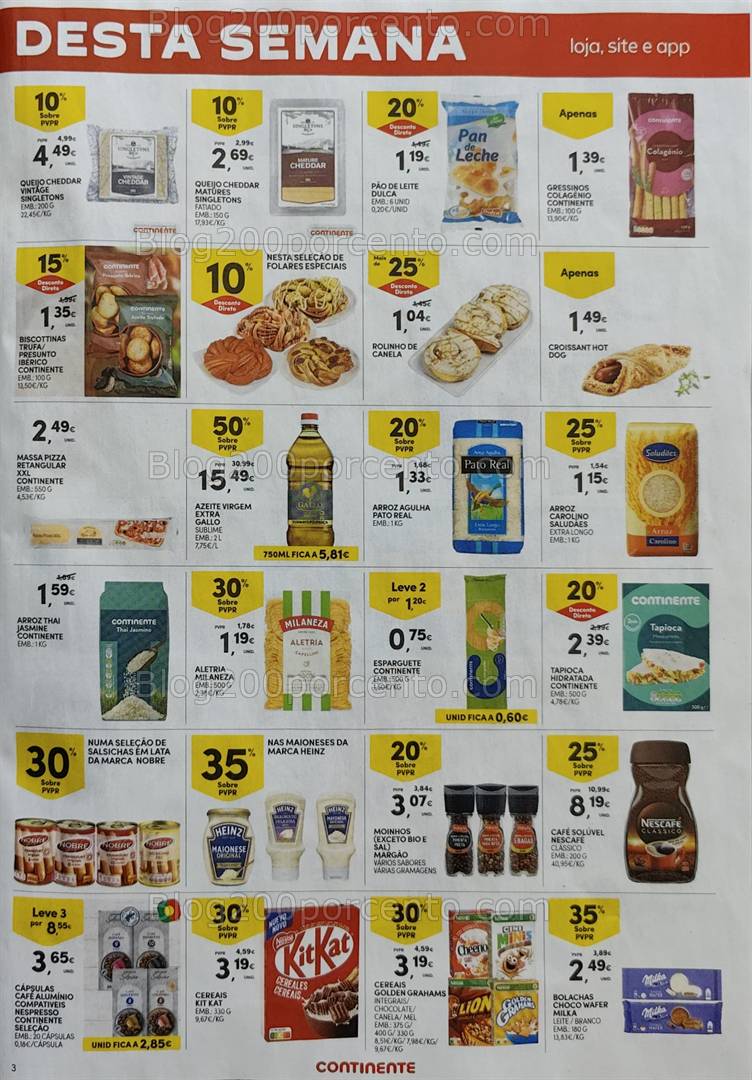 Antevisão Folheto CONTINENTE Promoções Fim de Semana - 28 a 31 março