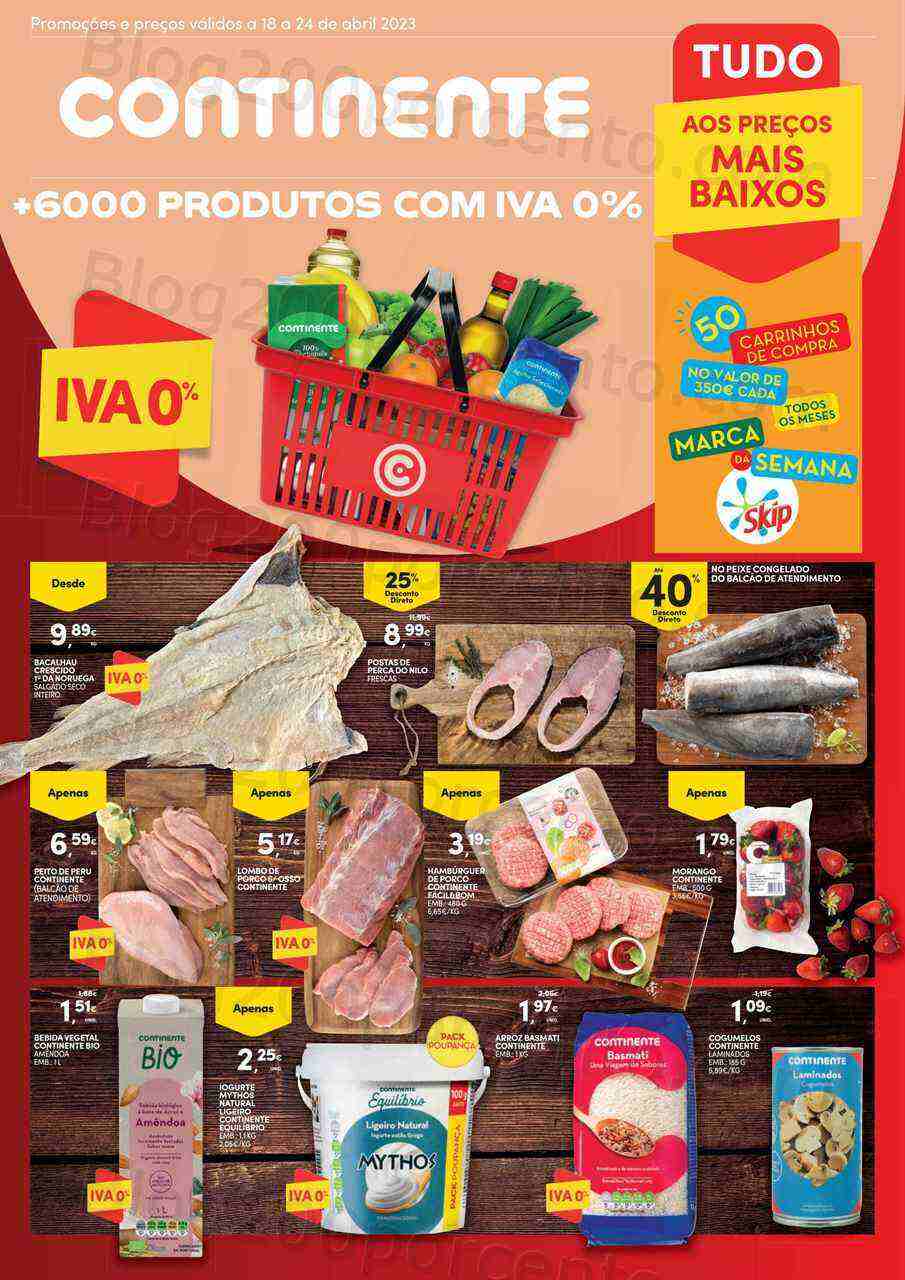 Antevisão Folheto CONTINENTE Promoções de 18 a 24 abril
