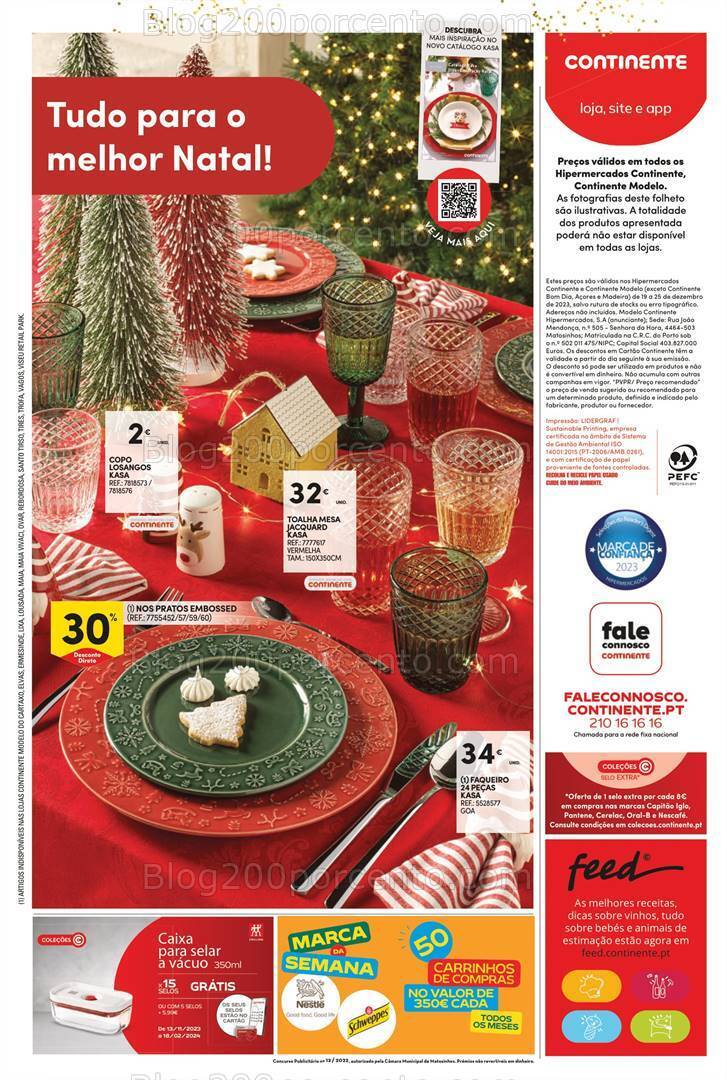 Antevisão Folheto CONTINENTE Bazar Promoções de 19 a 25 dezembro