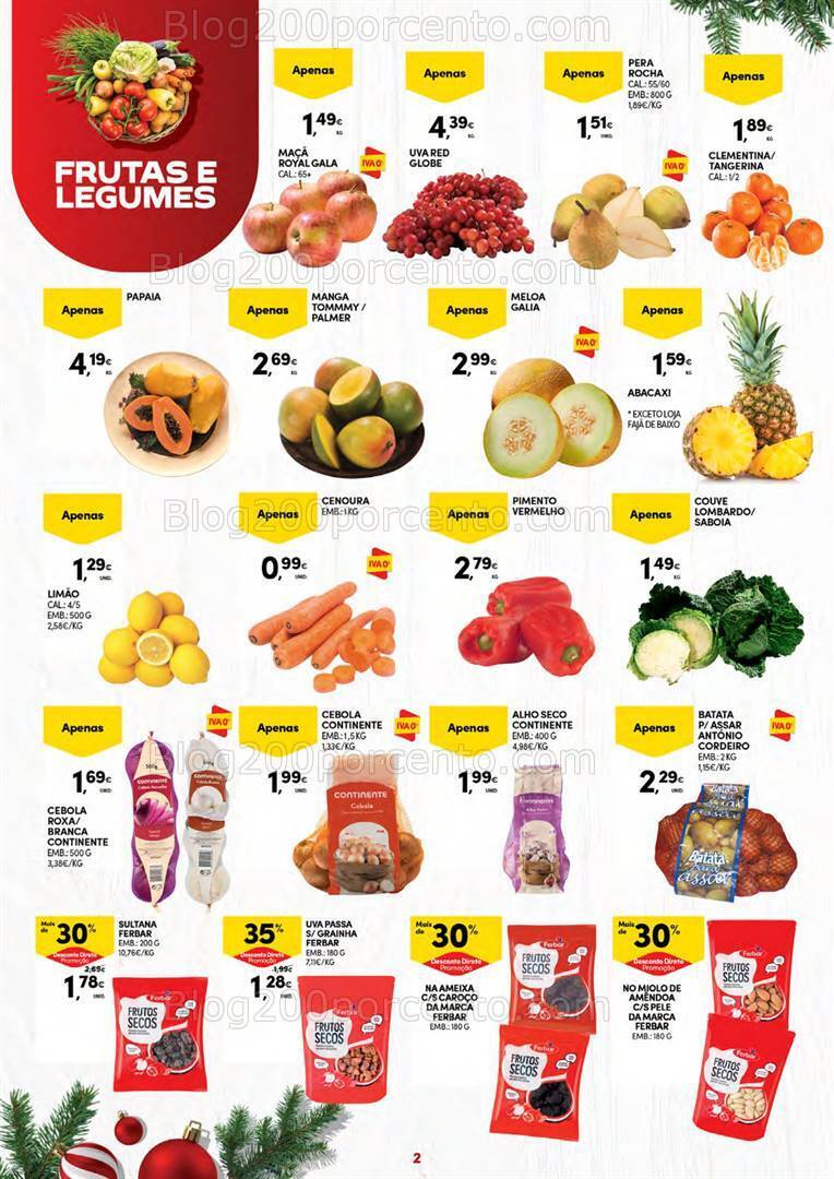 Antevisão Folheto CONTINENTE Açores Promoções 7 a 24 dezembro