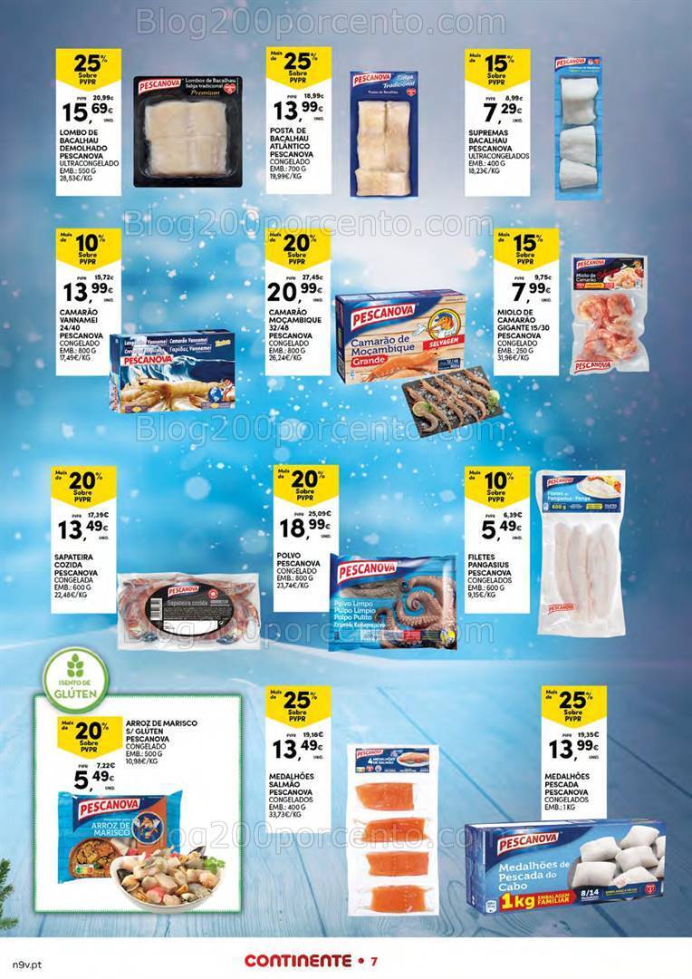 Antevisão Folheto CONTINENTE Açores Promoções 7 a 24 dezembro