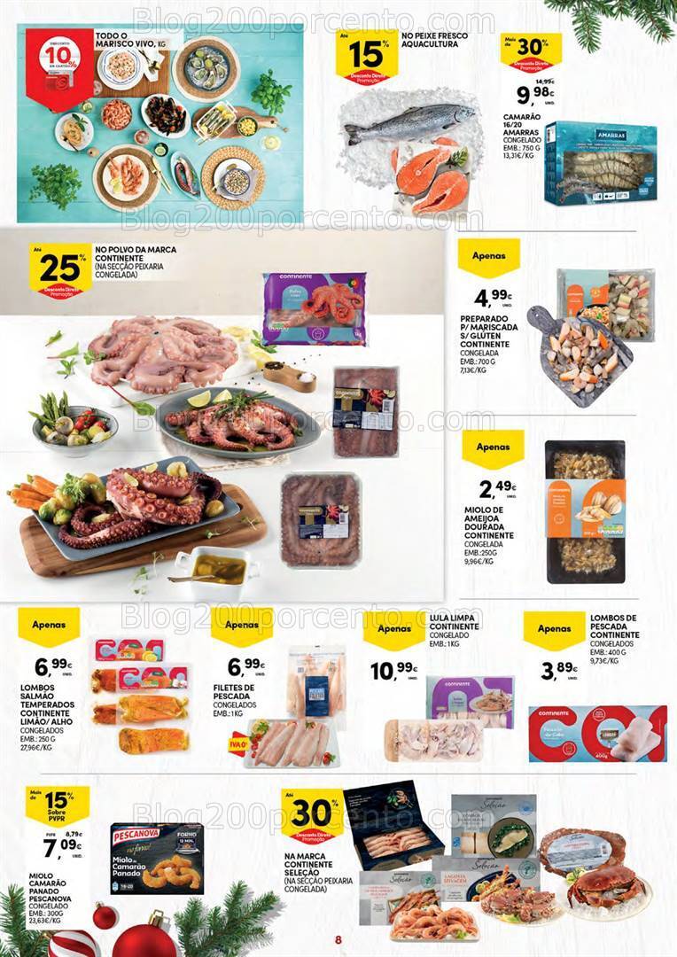 Antevisão Folheto CONTINENTE Açores Promoções 7 a 24 dezembro