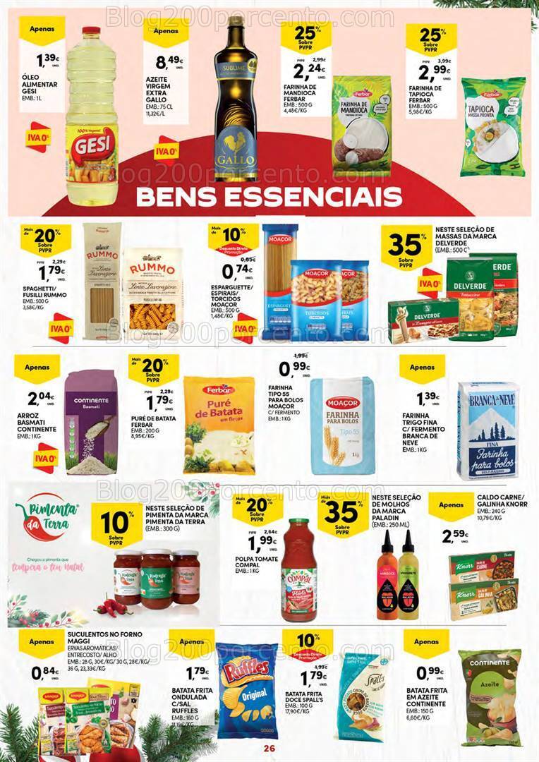 Antevisão Folheto CONTINENTE Açores Promoções 7 a 24 dezembro