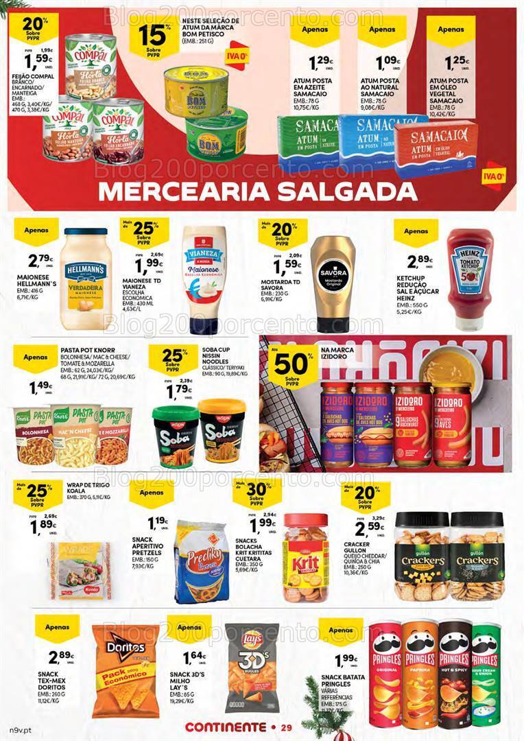Antevisão Folheto CONTINENTE Açores Promoções 7 a 24 dezembro