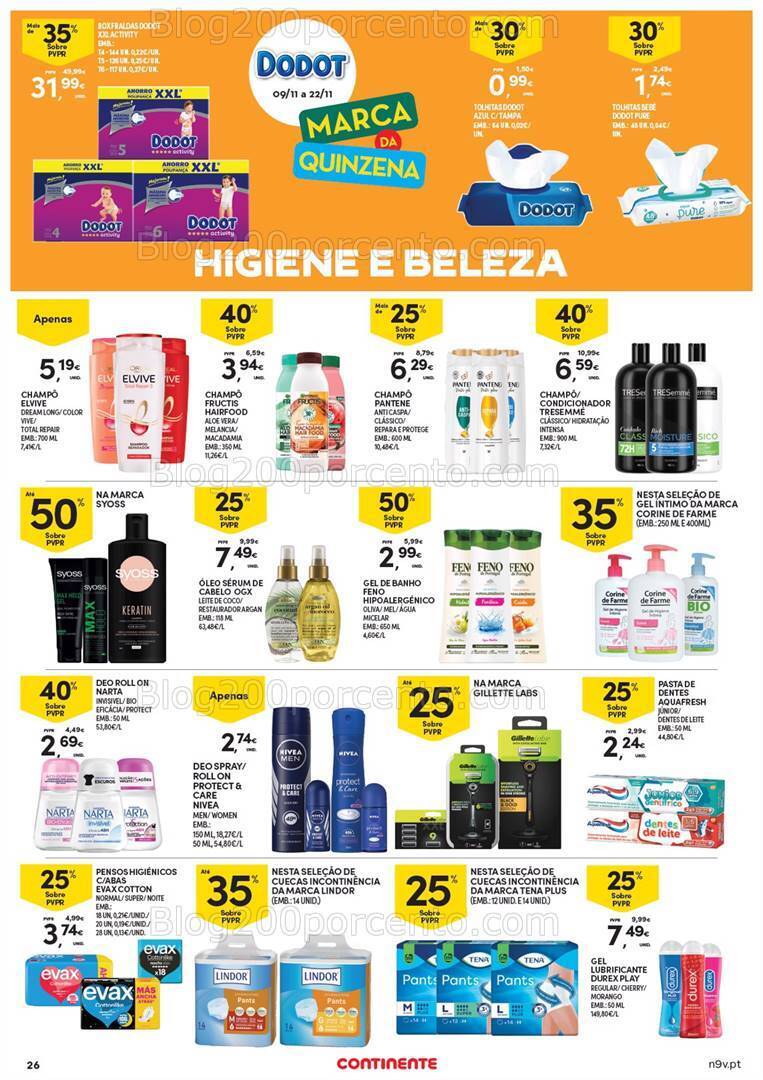 Antevisão Folheto CONTINENTE Açores Promoções de 9 a 22 novembro