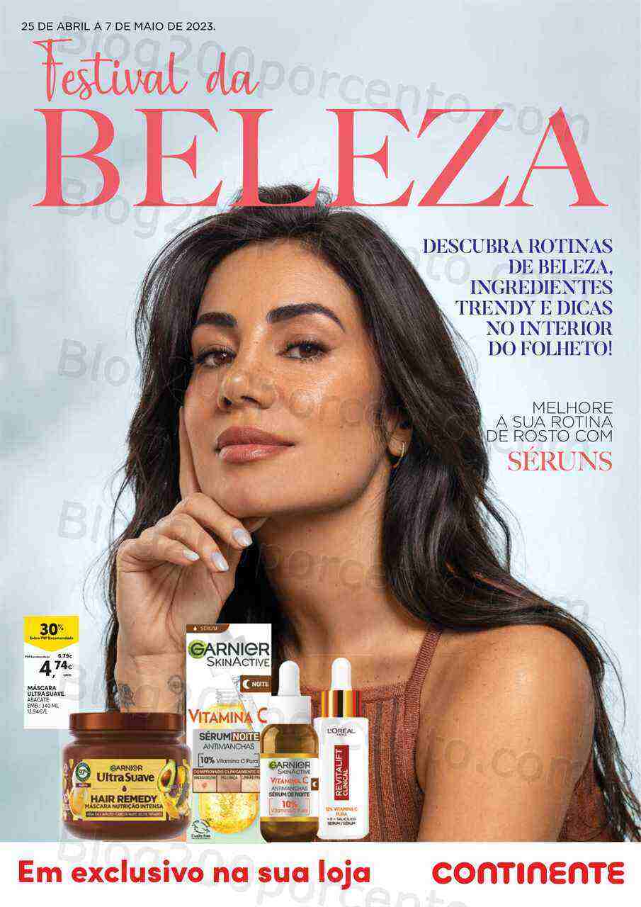 Antevisão Folheto CONTINENTE Beleza Promoções de 25 abril a 7 maio