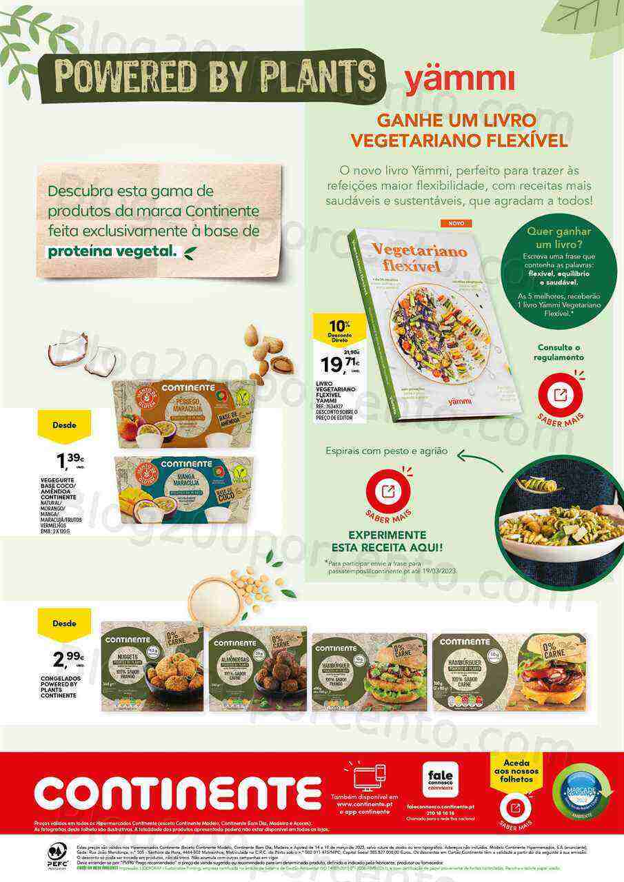 Antevisão Folheto CONTINENTE Bio e Eco Promoções de 14 a 19 março