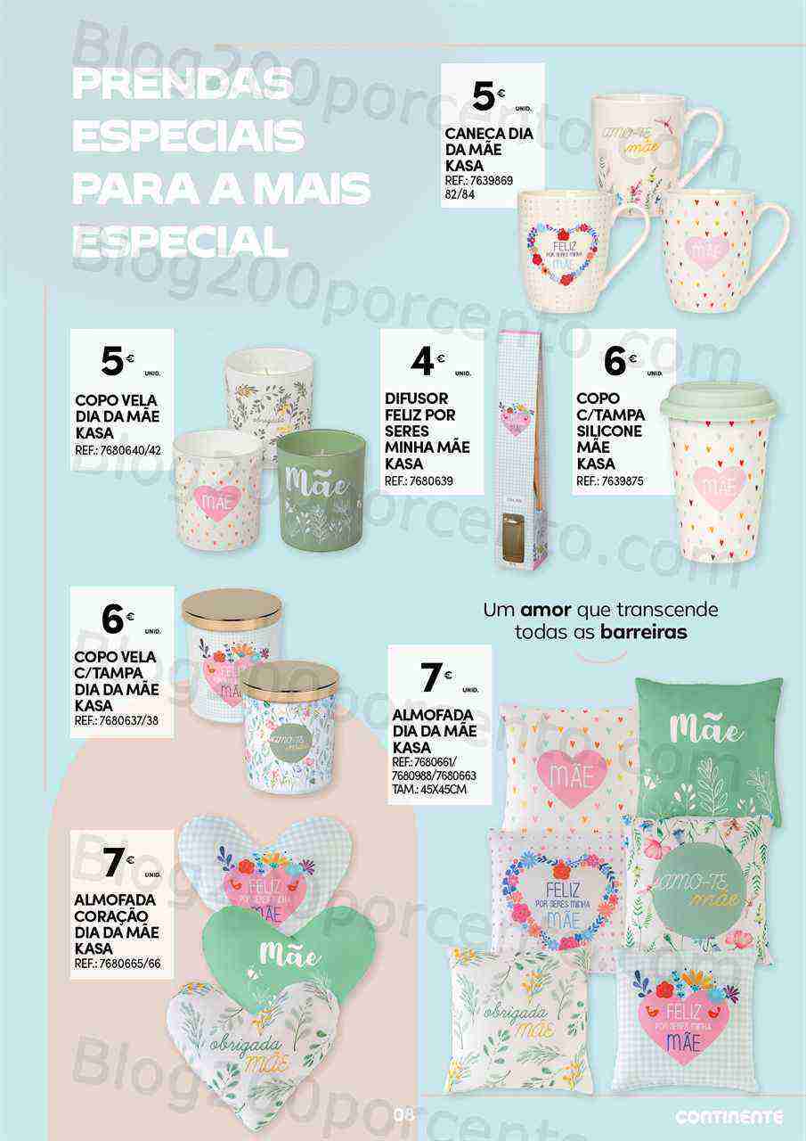 Antevisão Folheto CONTINENTE Dia da Mãe Promoções de 25 abril a 7 maio
