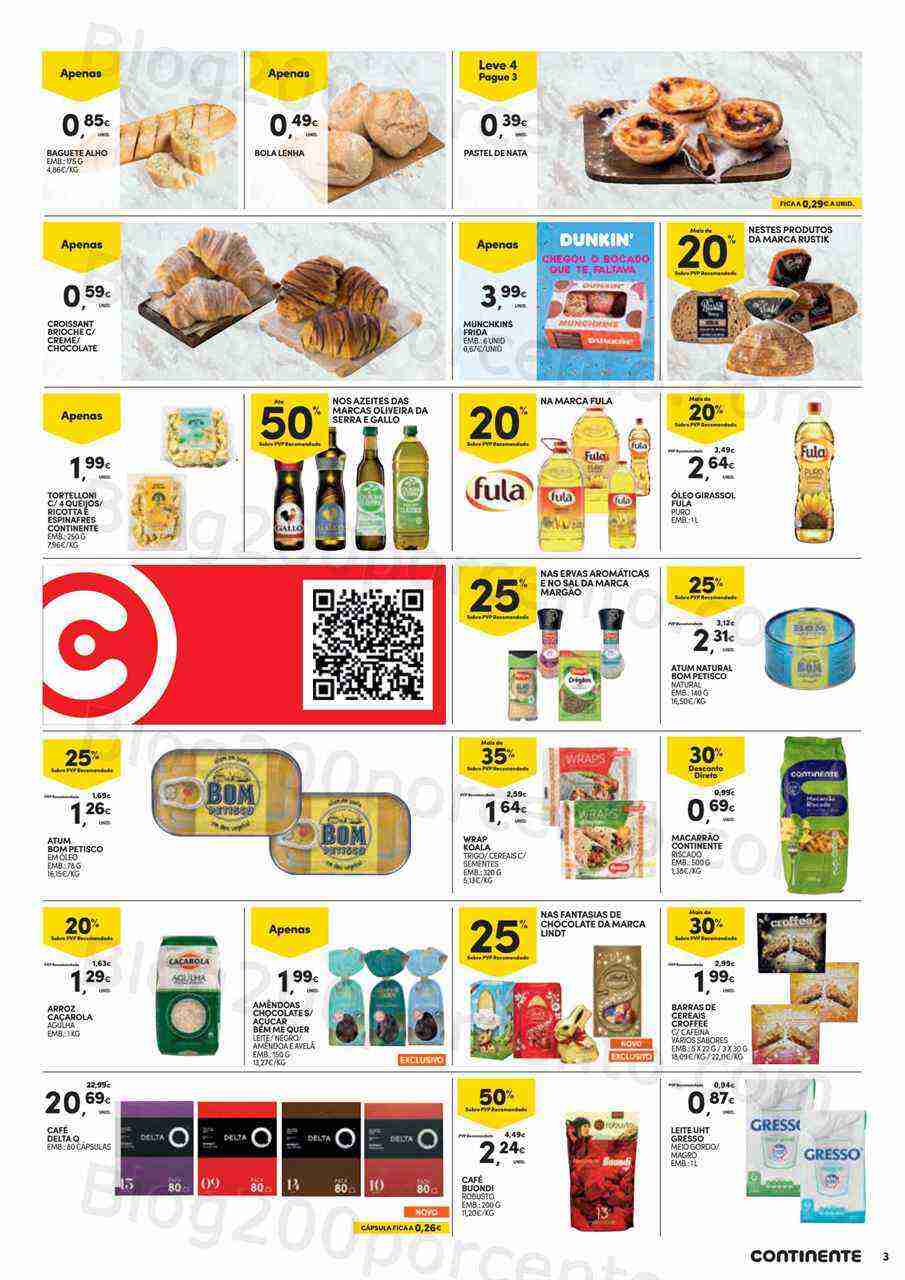 Antevisão Folheto CONTINENTE Promoções Fim de Semana - 24 a 27 março