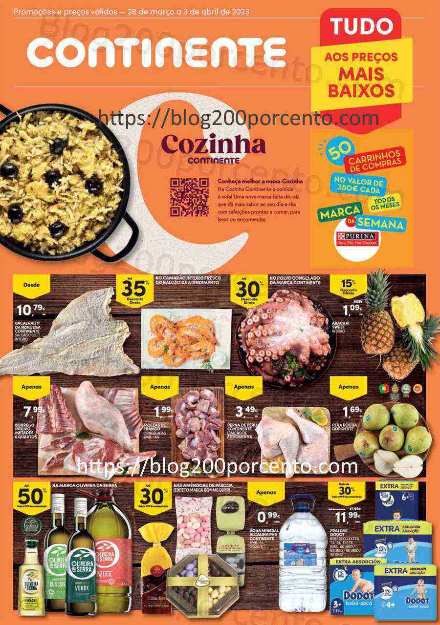 Antevisão Folheto CONTINENTE Modelo - Hiper Promoções de 28 março a 3 abril