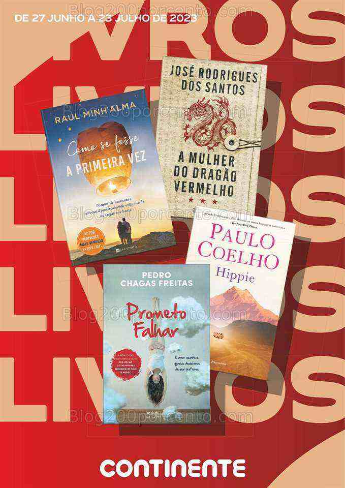 Antevisão Folheto CONTINENTE Livros de 27 junho a 23 julho