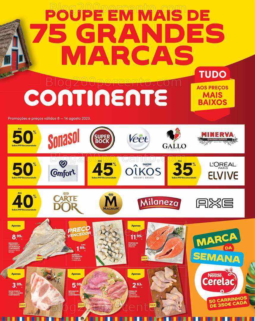Antevisão Folheto CONTINENTE Promoções de 8 a 14 agosto
