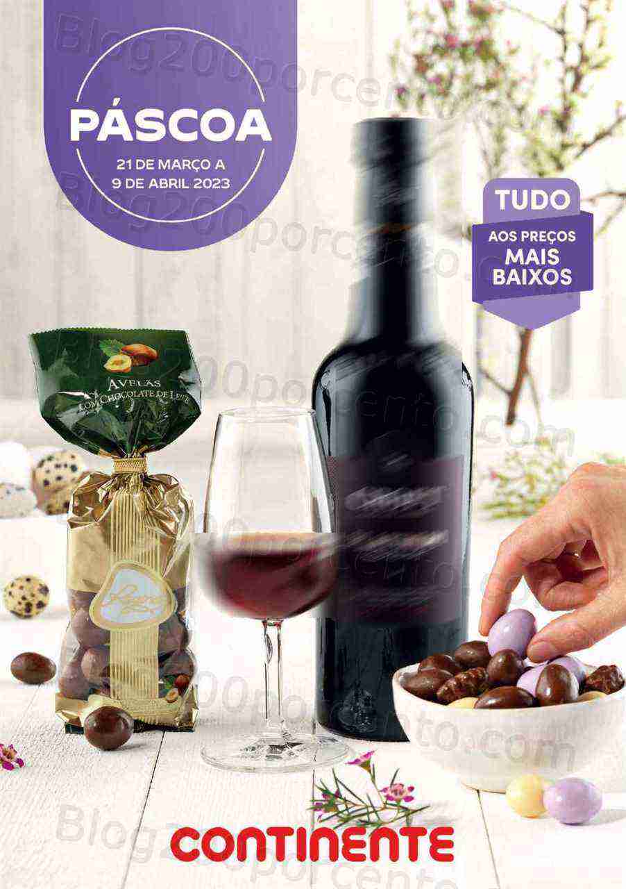 Antevisão Folheto CONTINENTE Páscoa Promoções de 21 março a 9 abril
