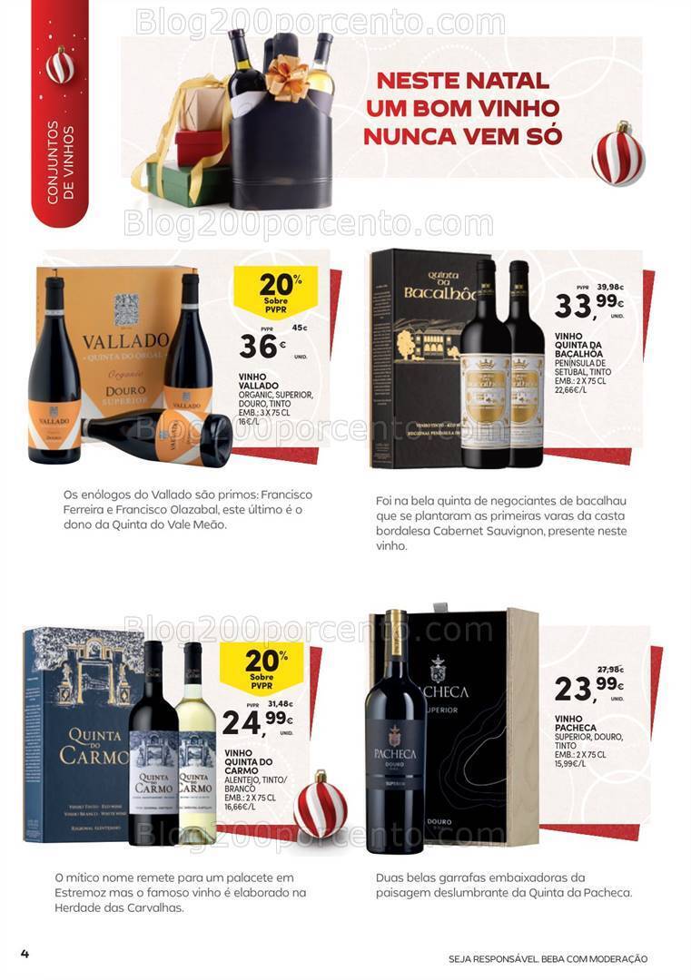 Antevisão Folheto CONTINENTE Presentes de Natal Garrafeira - 31 outubro a 24 dezembro