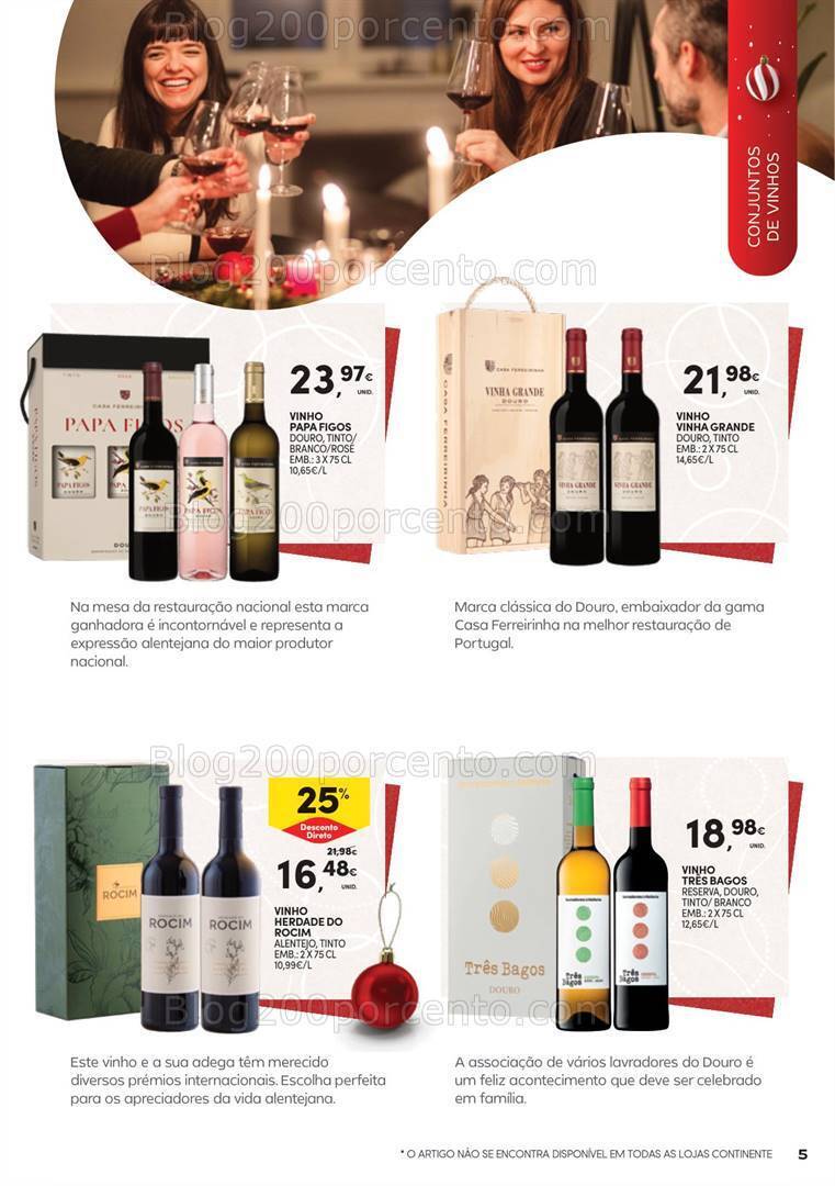 Antevisão Folheto CONTINENTE Presentes de Natal Garrafeira - 31 outubro a 24 dezembro