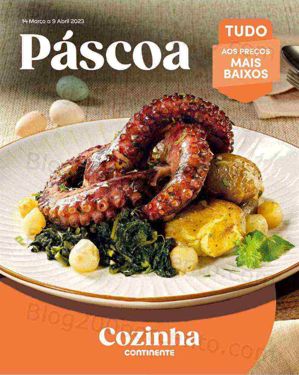 Antevisão Folheto CONTINENTE Take Away Páscoa Promoções de 14 março á 9 abril