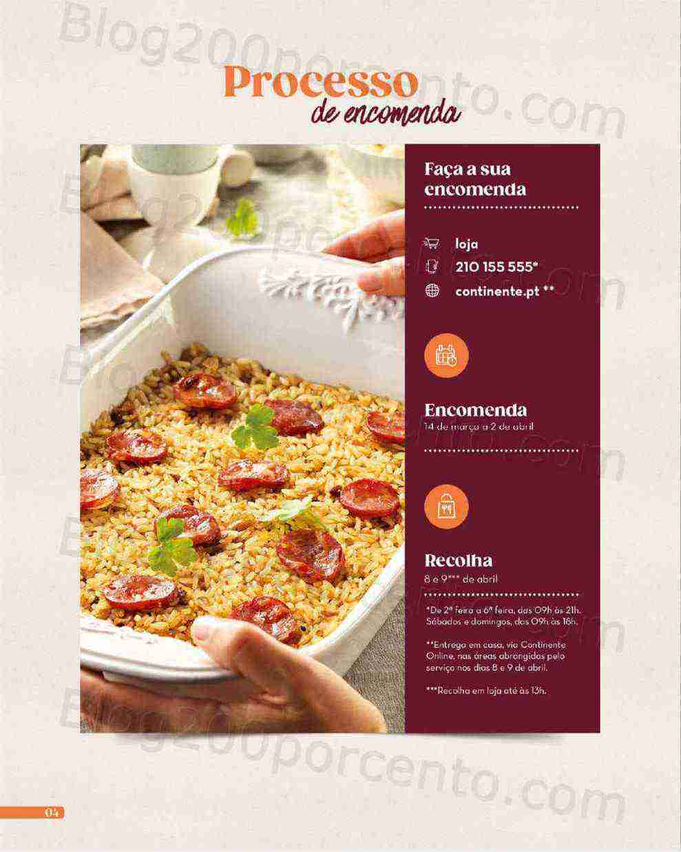 Antevisão Folheto CONTINENTE Take Away Páscoa Promoções de 14 março á 9 abril