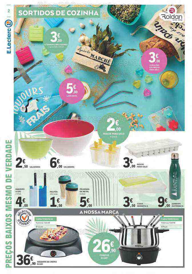 Antevisão Folheto E-LECLERC Bazar Promoções de 22 junho a 5 julho