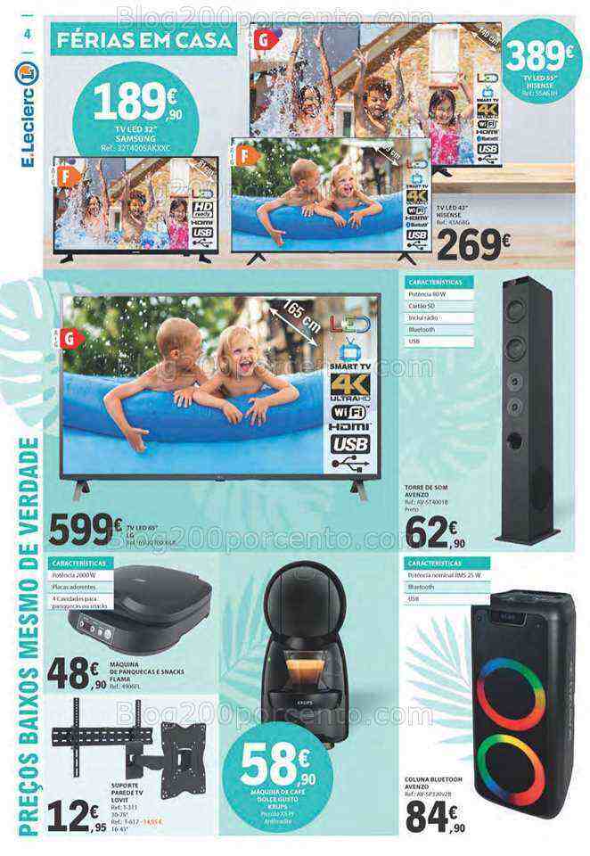 Antevisão Folheto E-LECLERC Bazar Promoções de 22 junho a 5 julho