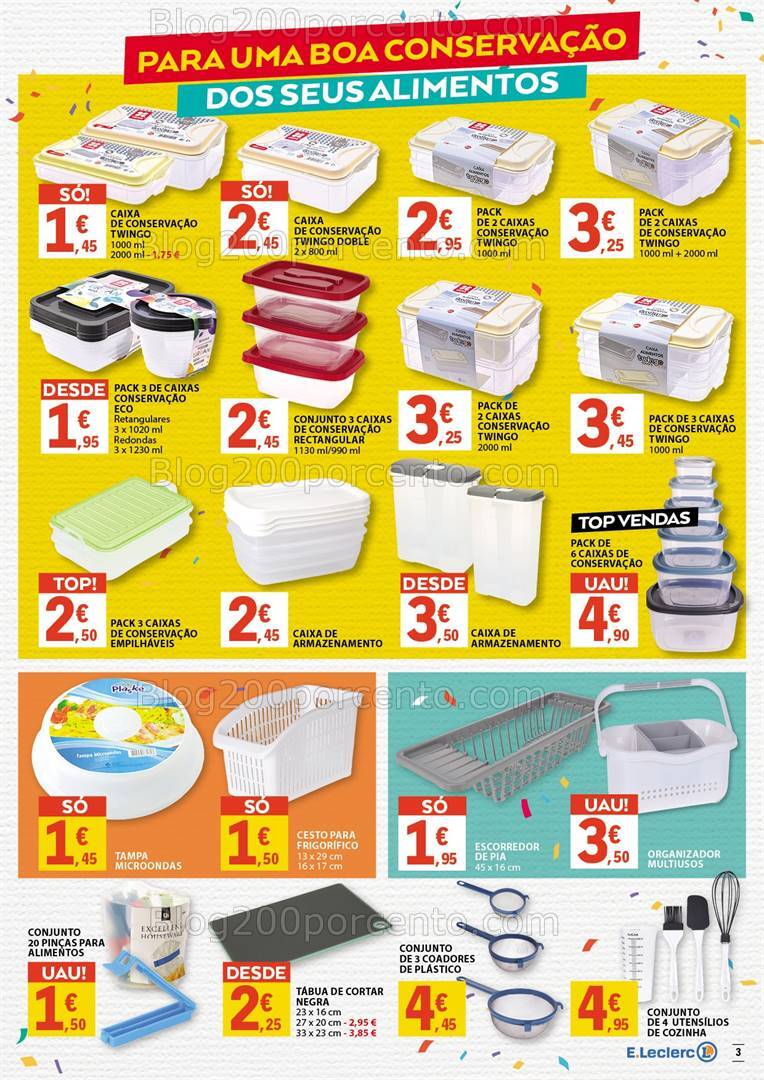 Antevisão Folheto E-LECLERC Aniversário Promoções de 18 outubro a 3 novembro