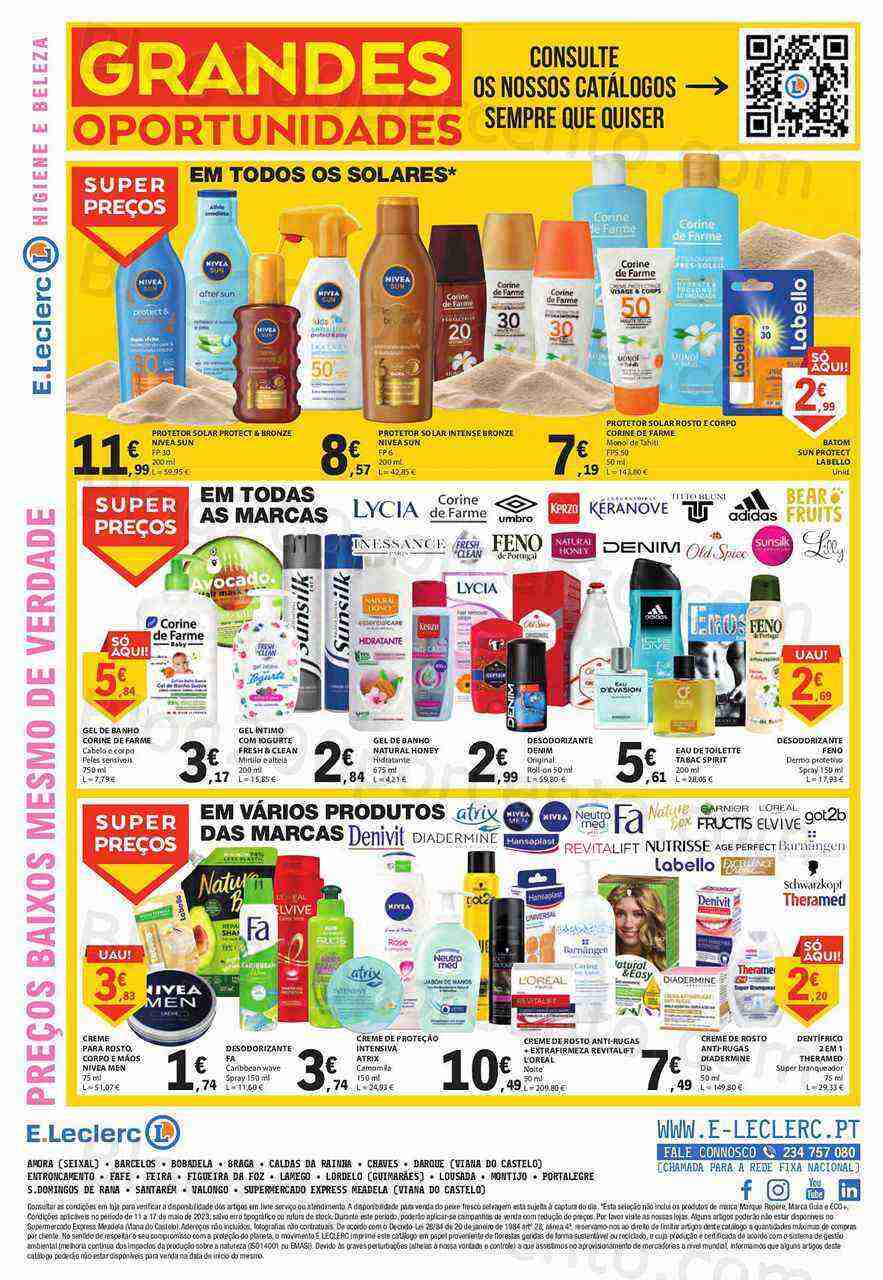 Antevisão Folheto E-LECLERC Promoções de 11 a 17 maio