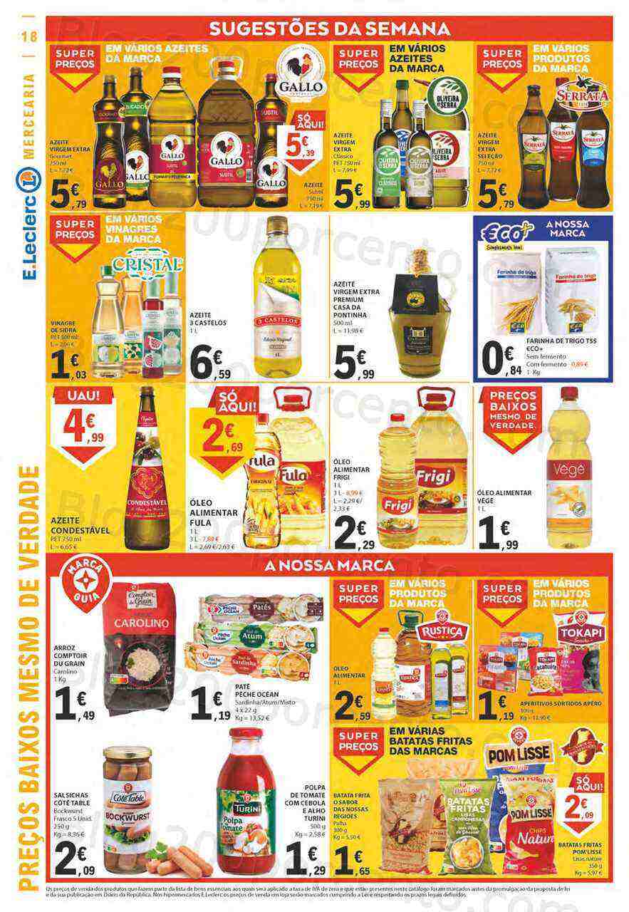 Antevisão Folheto E-LECLERC Promoções de 11 a 19 abril