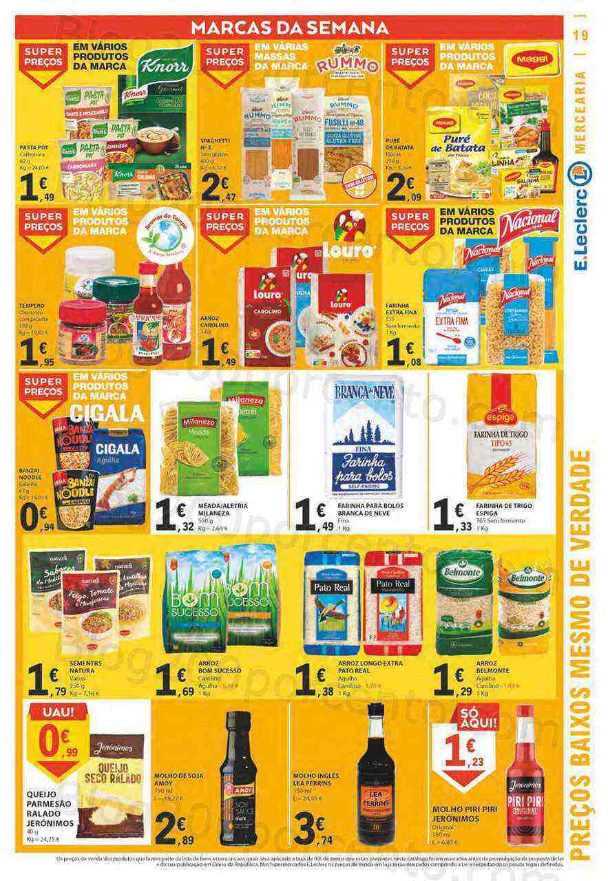 Antevisão Folheto E-LECLERC Promoções de 11 a 19 abril