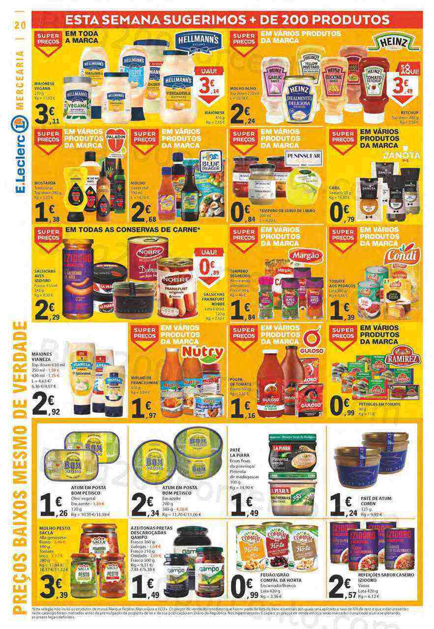 Antevisão Folheto E-LECLERC Promoções de 11 a 19 abril
