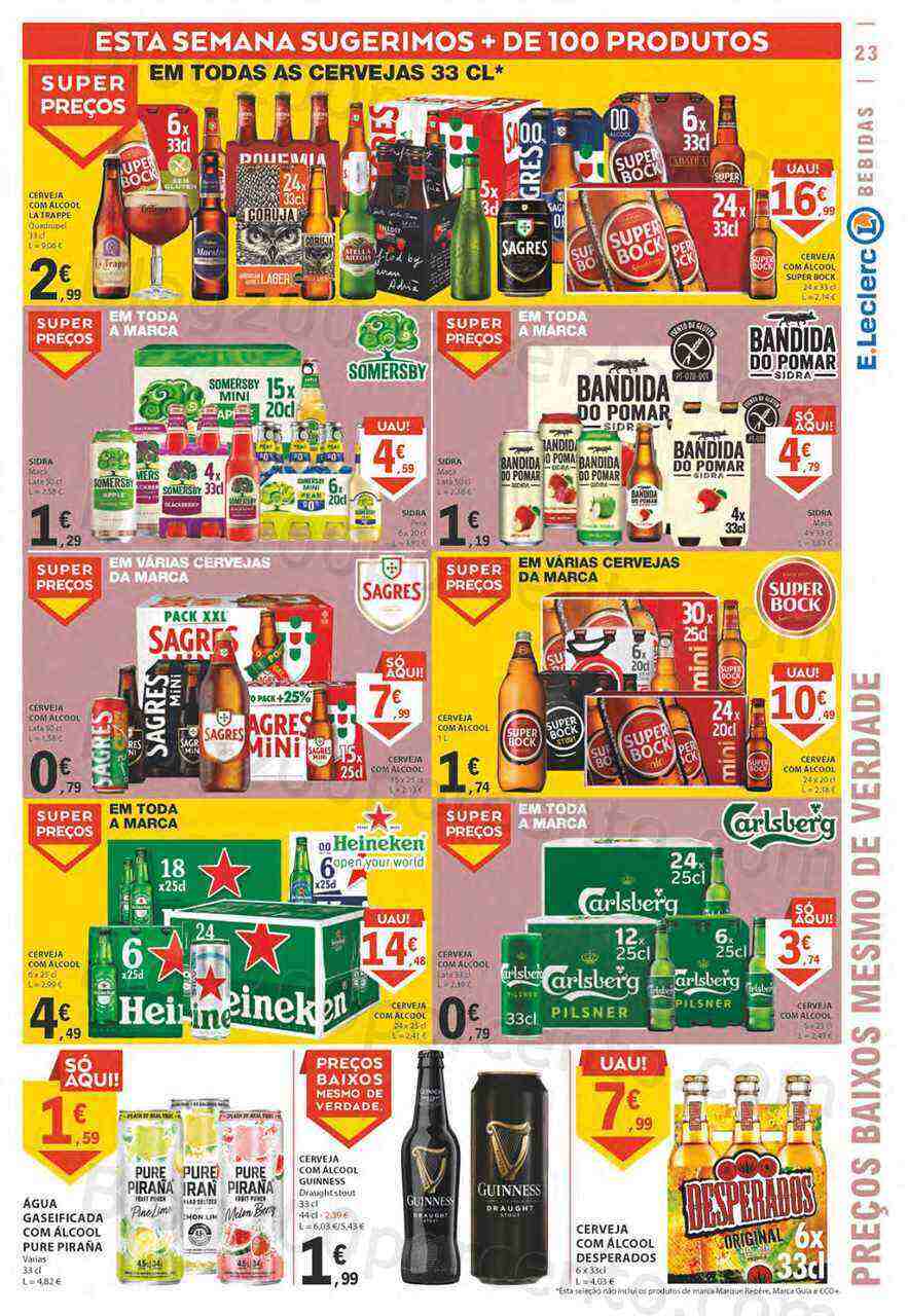 Antevisão Folheto E-LECLERC Promoções de 11 a 19 abril