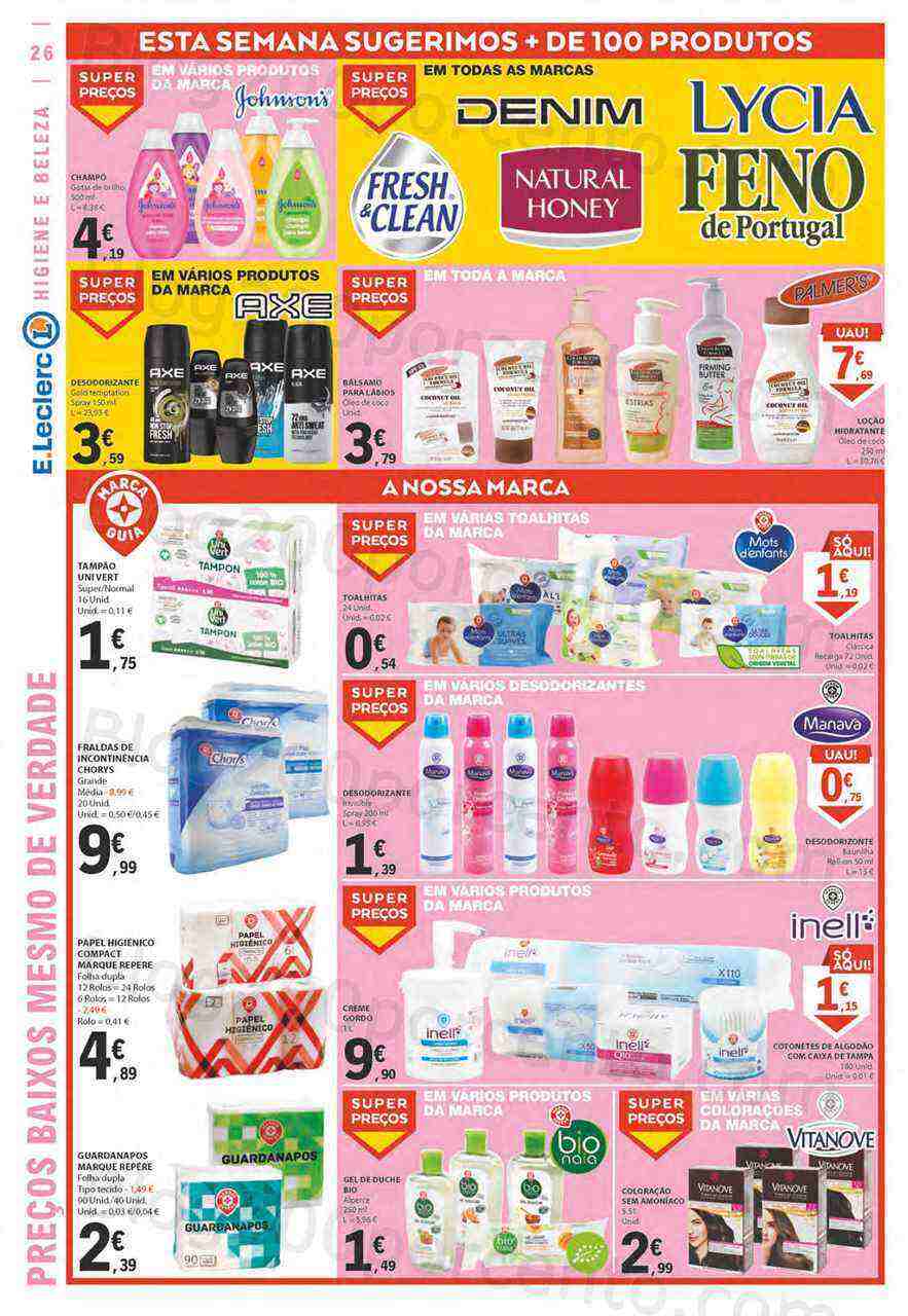 Antevisão Folheto E-LECLERC Promoções de 11 a 19 abril
