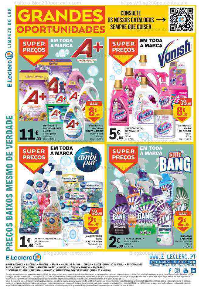 Antevisão Folheto E-LECLERC Promoções de 15 a 21 junho