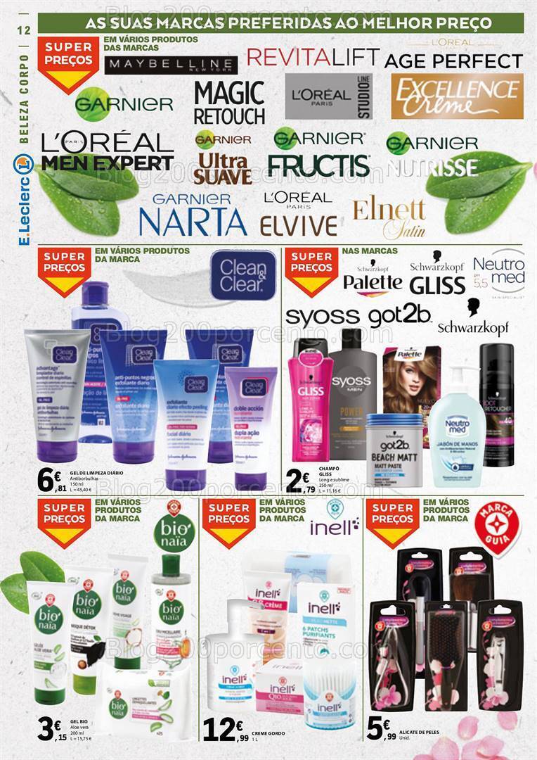 Antevisão Folheto E-LECLERC Moda e Beleza Promoções de 19 setembro a 1 outubro