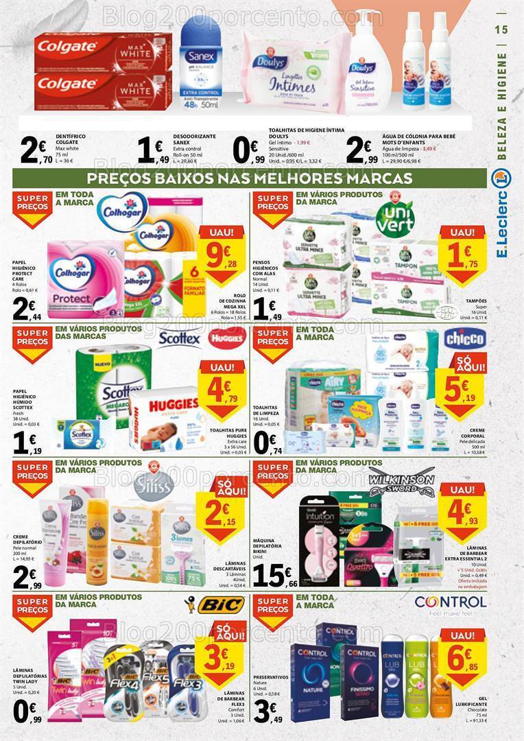 Antevisão Folheto E-LECLERC Moda e Beleza Promoções de 19 setembro a 1 outubro