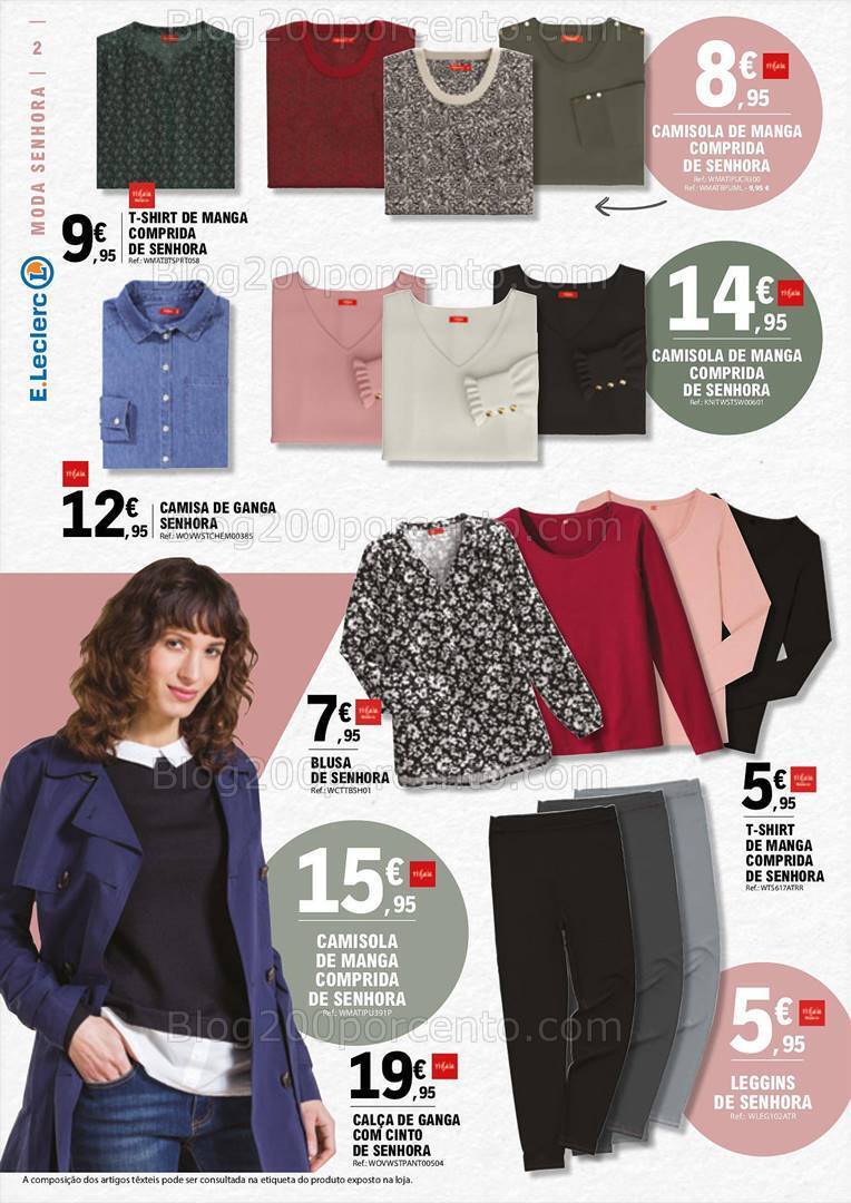 Antevisão Folheto E-LECLERC Moda e Beleza Promoções de 19 setembro a 1 outubro