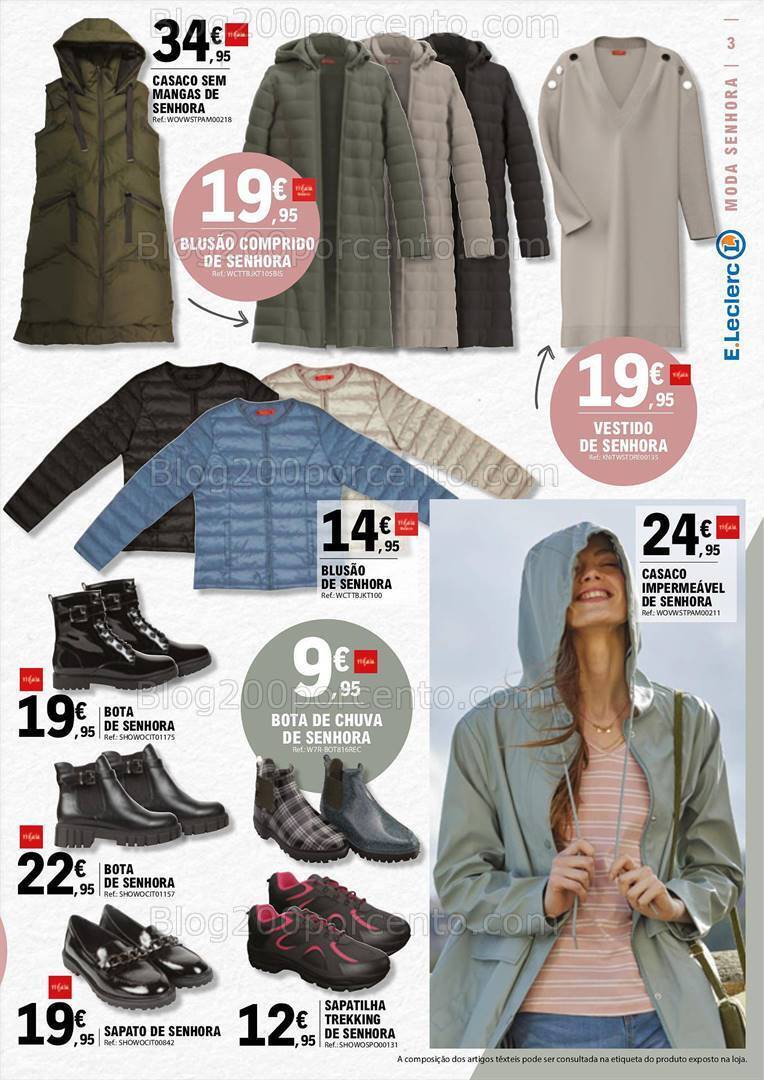 Antevisão Folheto E-LECLERC Moda e Beleza Promoções de 19 setembro a 1 outubro