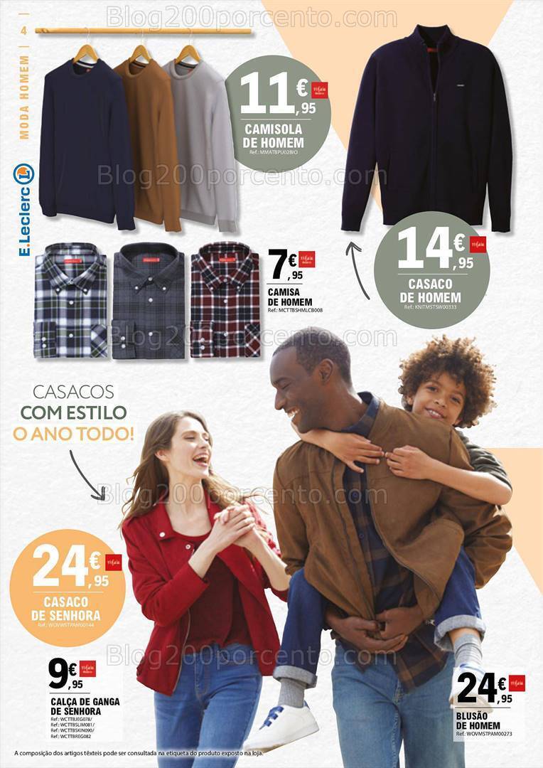 Antevisão Folheto E-LECLERC Moda e Beleza Promoções de 19 setembro a 1 outubro