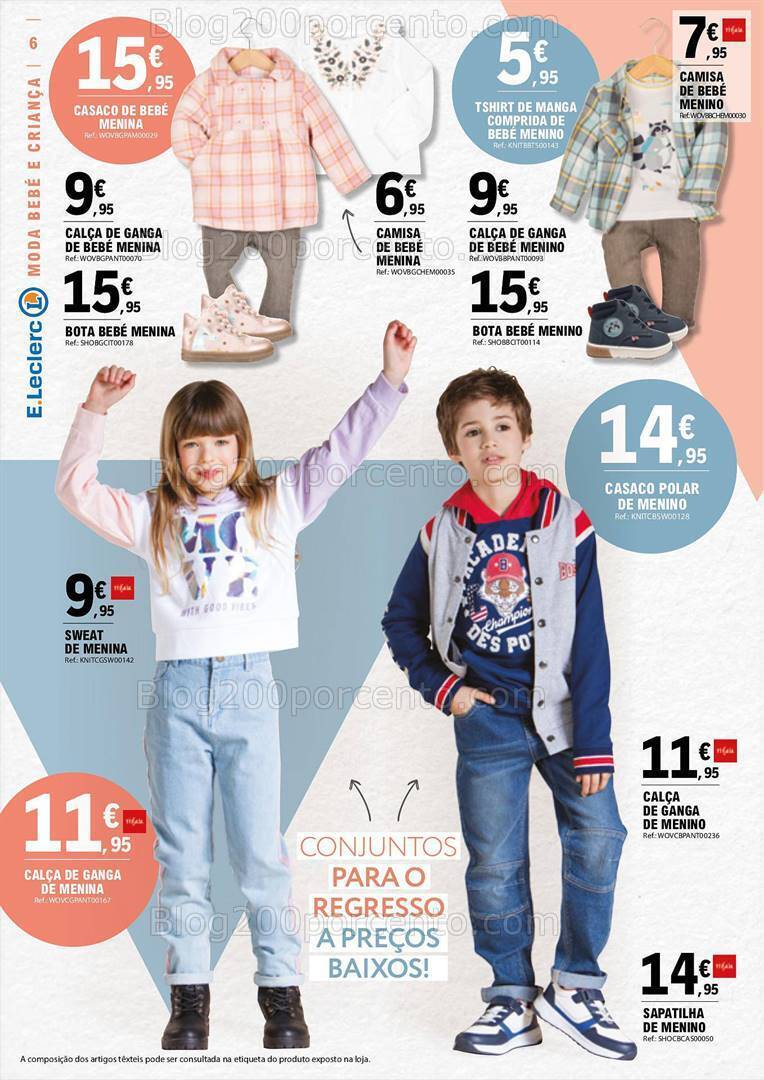 Antevisão Folheto E-LECLERC Moda e Beleza Promoções de 19 setembro a 1 outubro