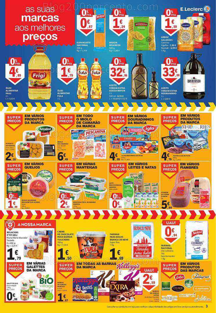 Antevisão Folheto E-LECLERC Promoções Fim de Semana - 21 a 23 julho