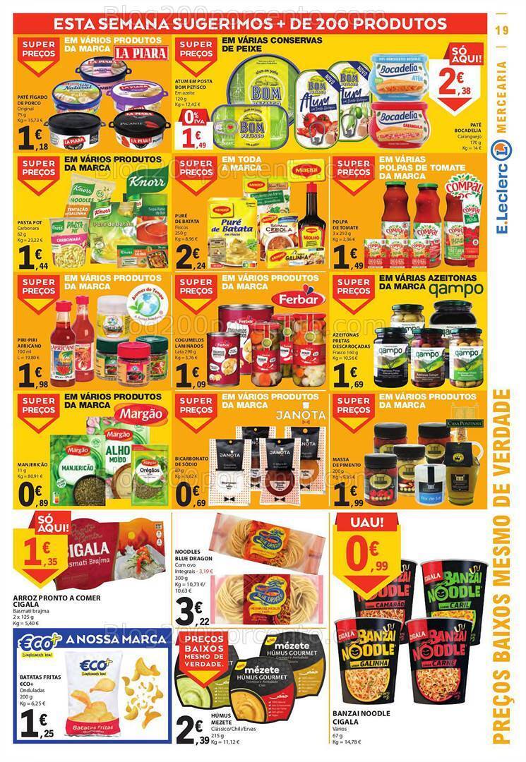 Antevisão Folheto E-LECLERC Promoções de 21 a 27 setembro