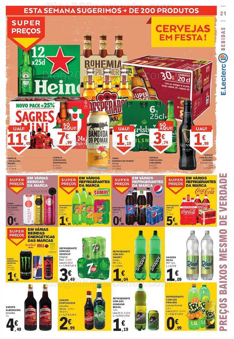 Antevisão Folheto E-LECLERC Promoções de 21 a 27 setembro