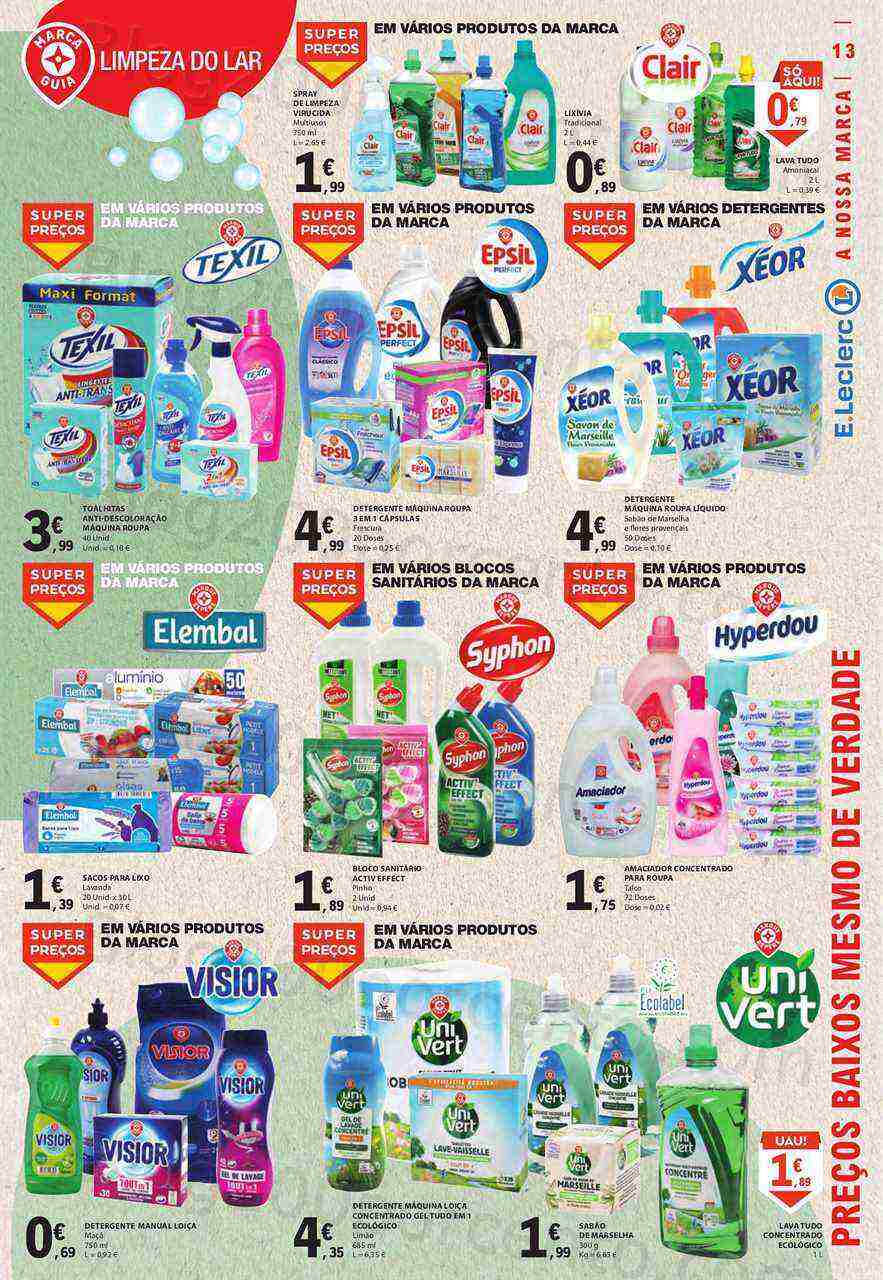 Antevisão Folheto E-LECLERC Especial Marca Guia Promoções de 21 março a 2 abril