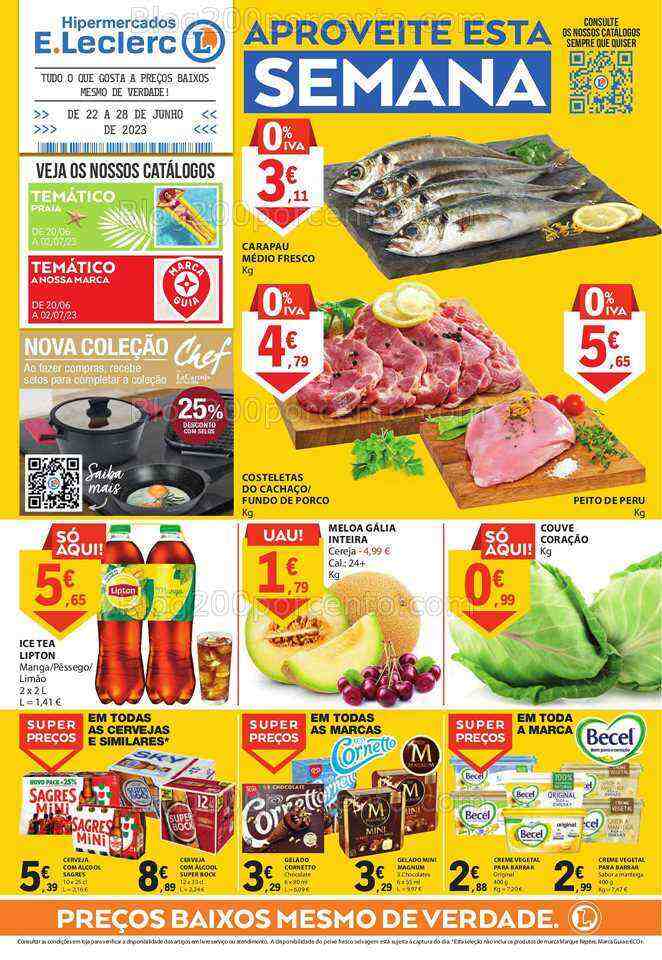 Antevisão Folheto E-LECLERC Promoções de 22 a 28 junho