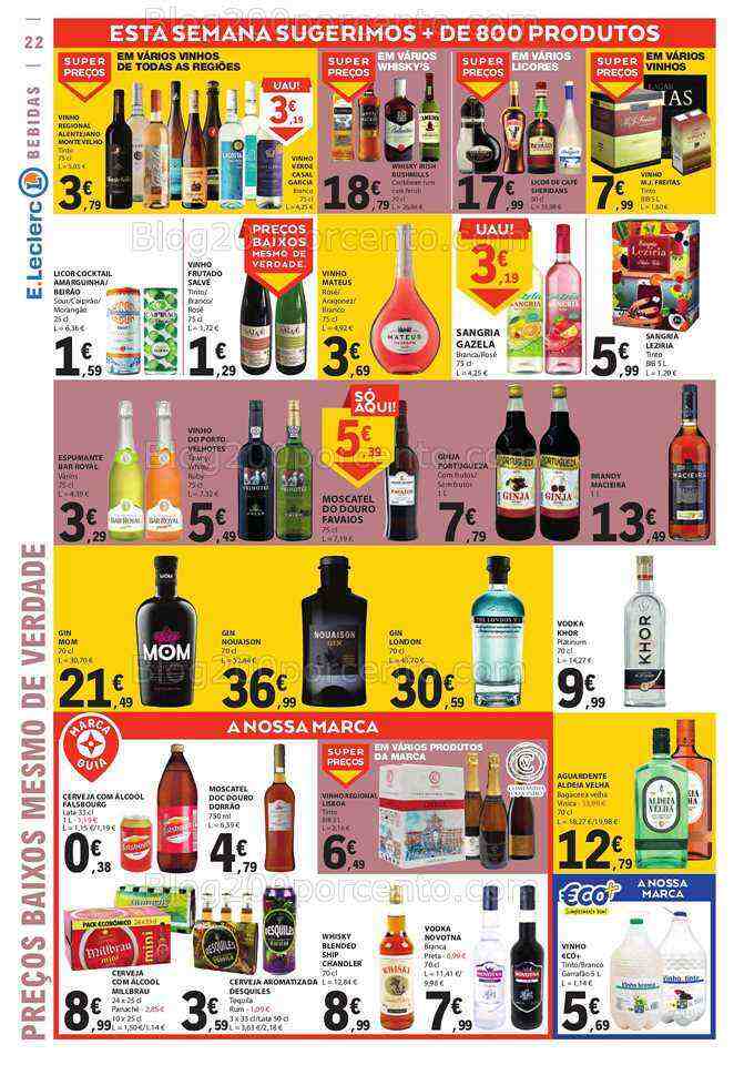 Antevisão Folheto E-LECLERC Promoções de 22 a 28 junho